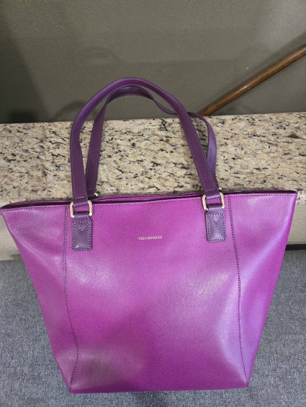 Vera Bradley Leather Plum Tote